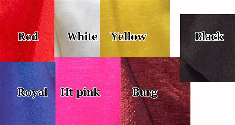 Taffeta color options