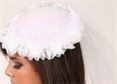 #HAT10 -Teardrop hat with Flower Trim